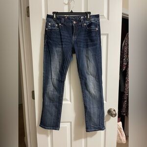 Miss Me Easy Crop Mid Rise Jeans